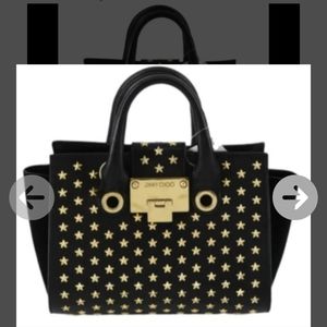 JIMMY CHOO Shoulder Bag  Black Leather 1146386